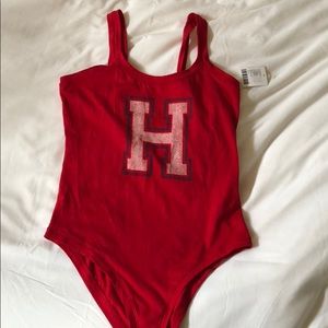 NWT Tommy Hilfiger Urban Outfitters Red Bodysuit Size Small